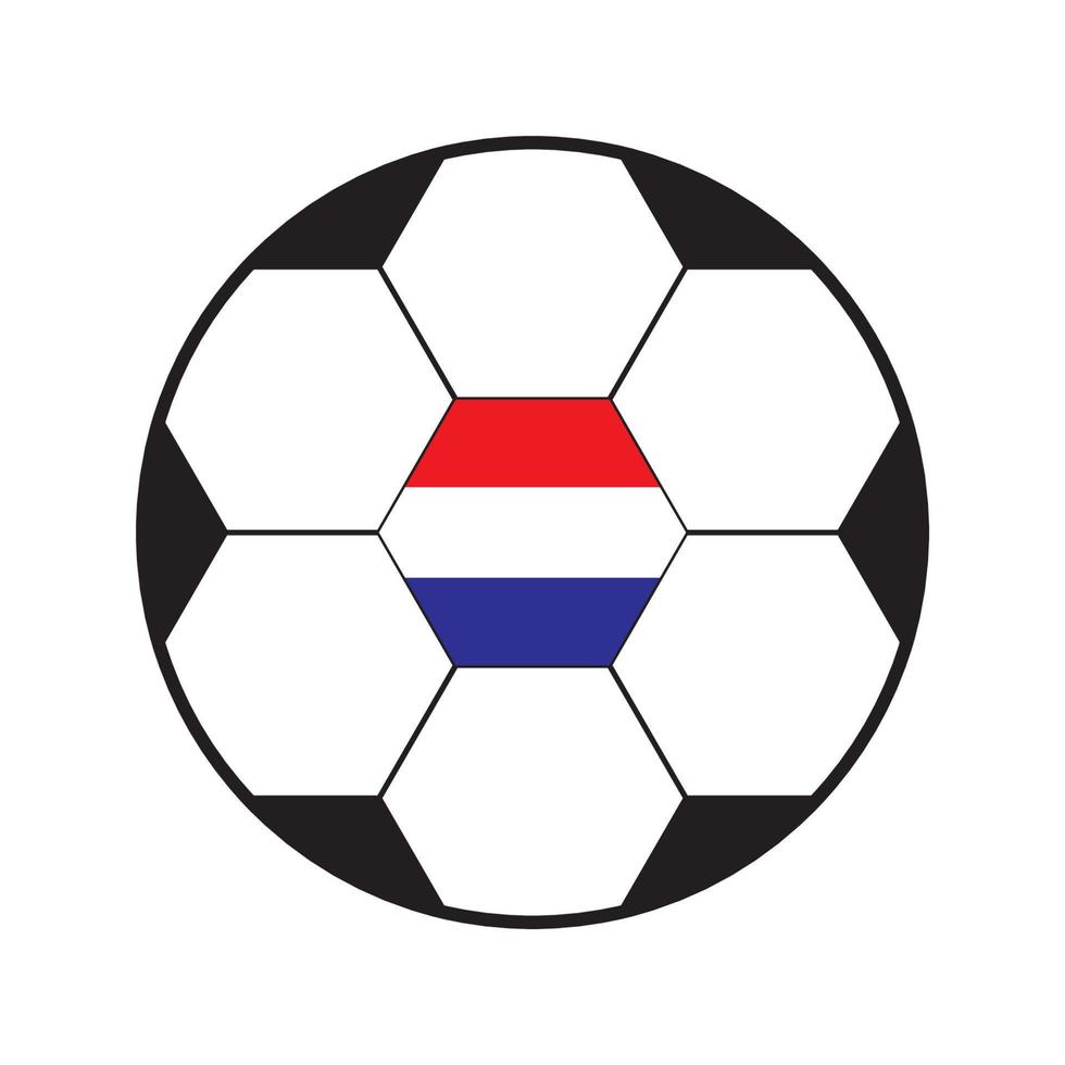 Ball with the feel of the Dutch flag vector