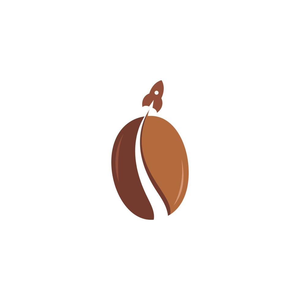 Coffee bean logo vector