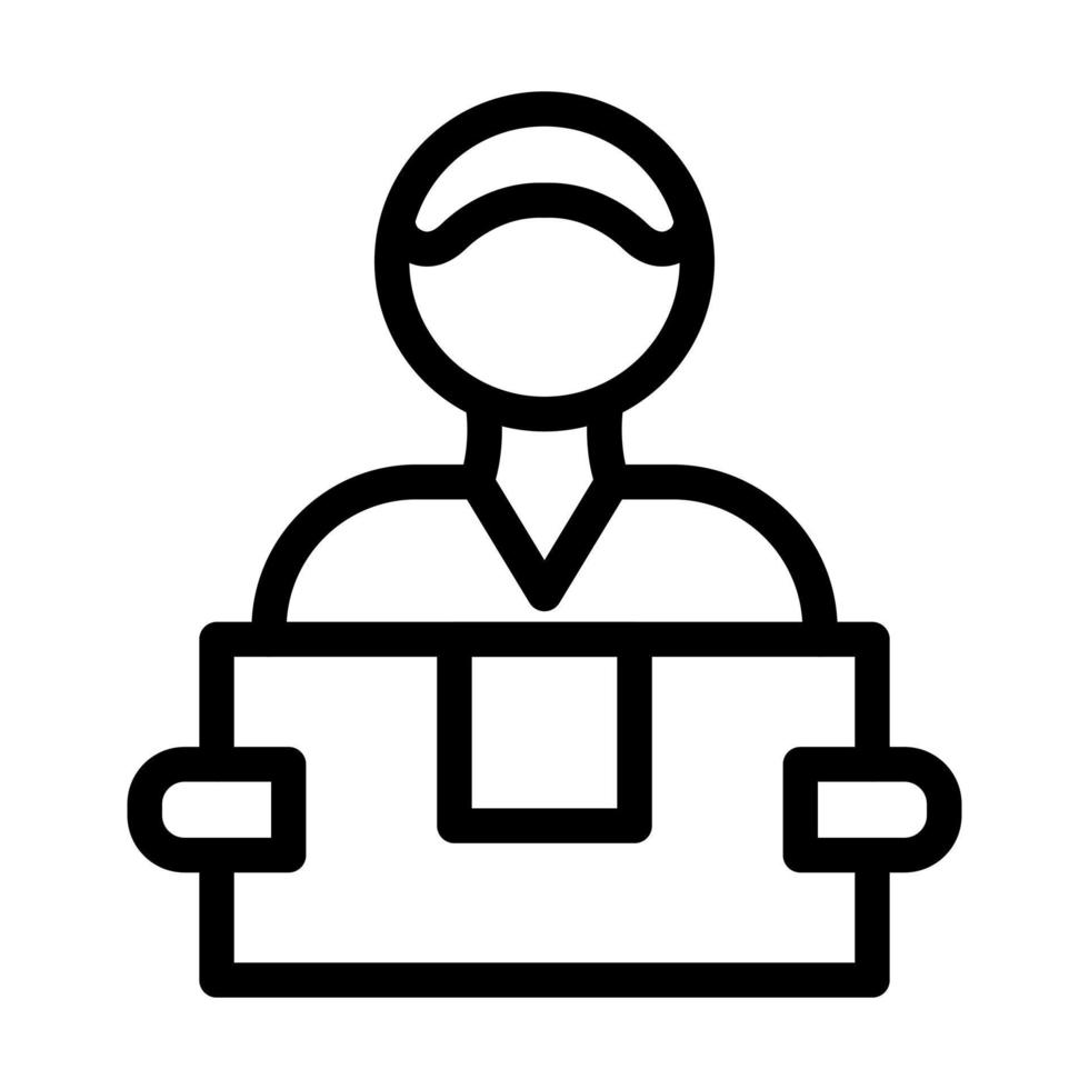 Delivery Courier Icon Design vector