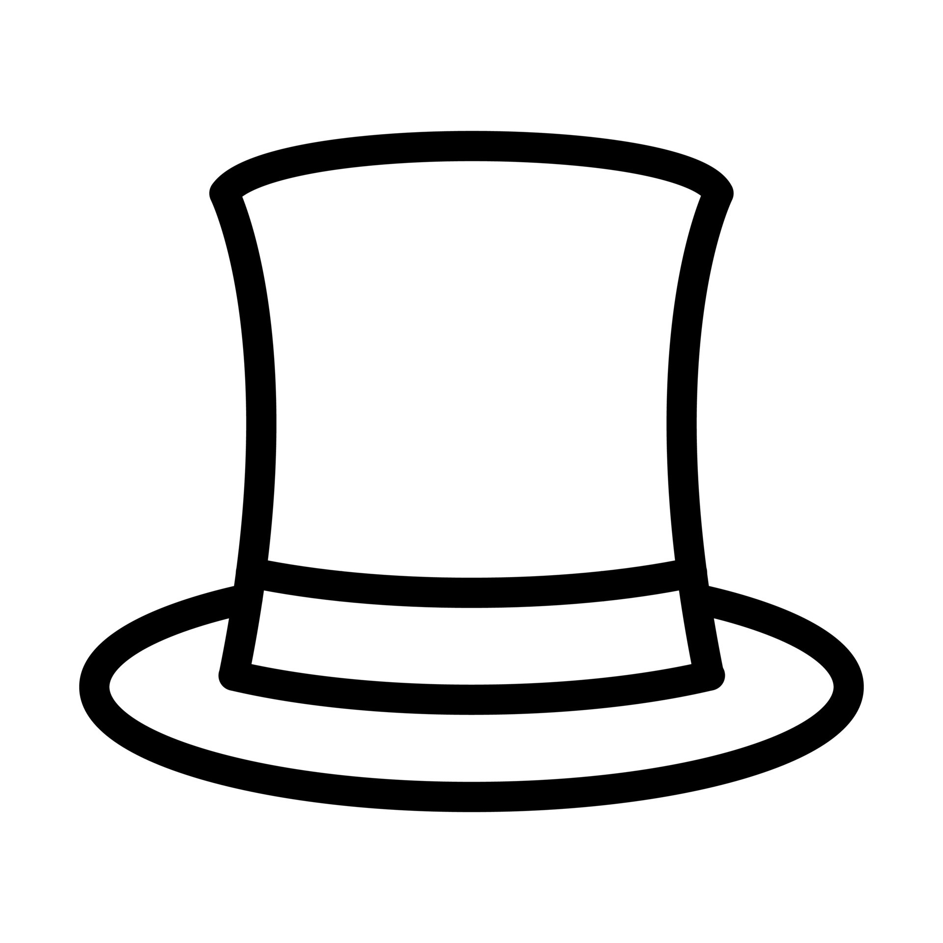 Icono De Sombrero De Copa. Ilustración De Dibujos Animados De Icono De  Vector De Sombrero Superior Para Diseño Web Ilustraciones svg, vectoriales,  clip art vectorizado libre de derechos. Image 82635105