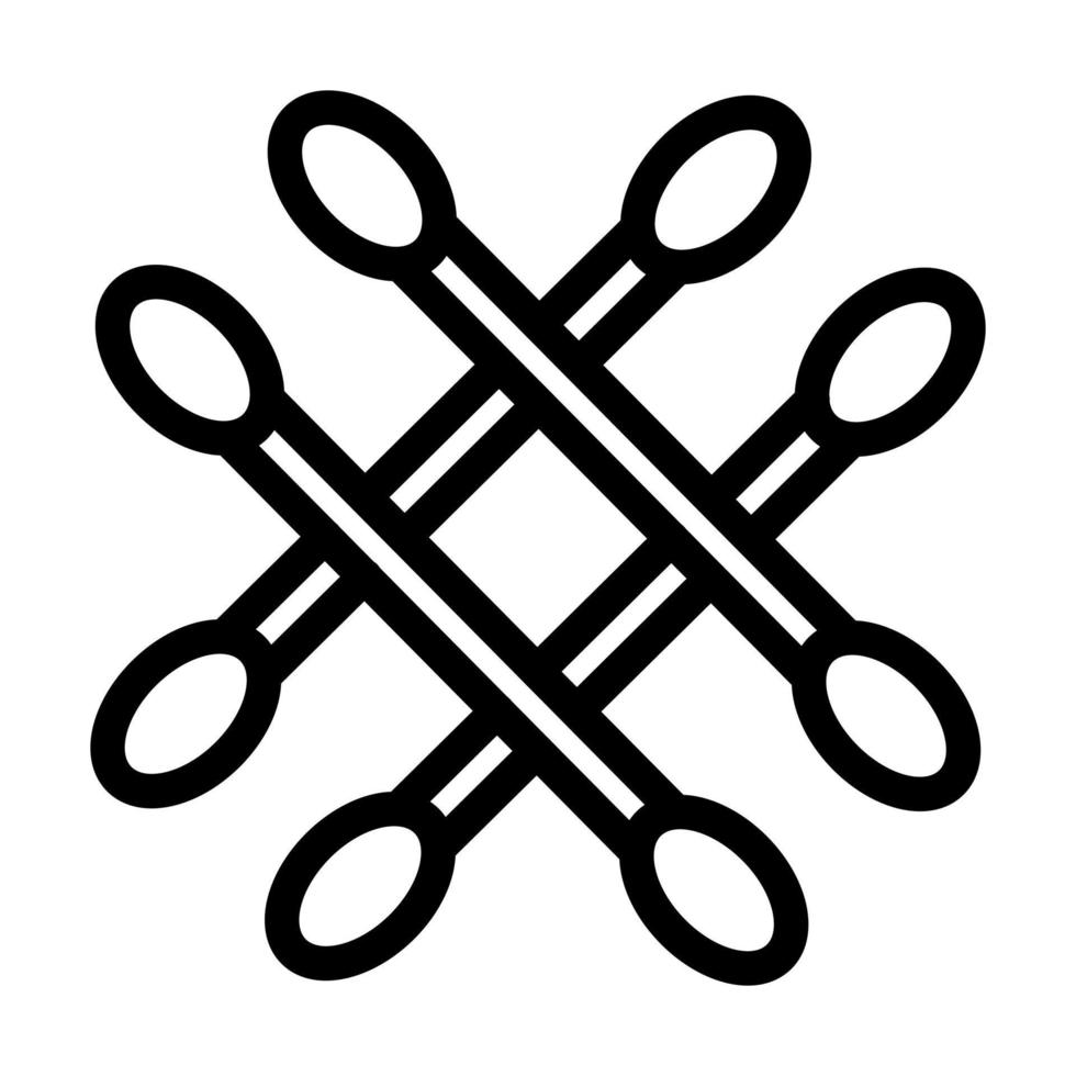 Cotton Swab Icon Design vector
