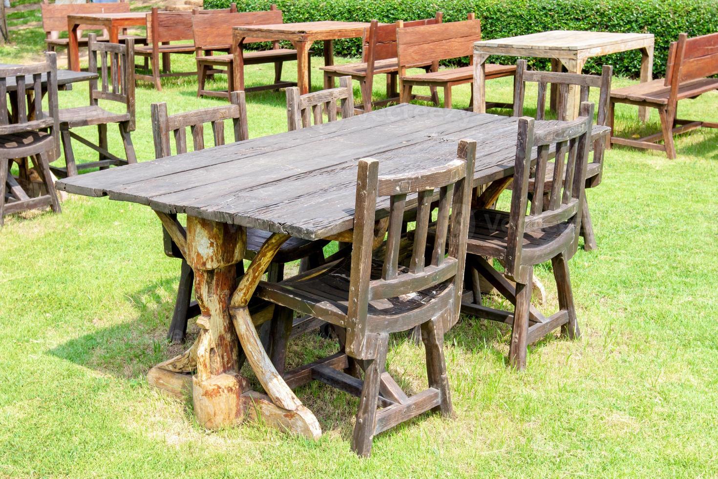 outdoor dining table set photo
