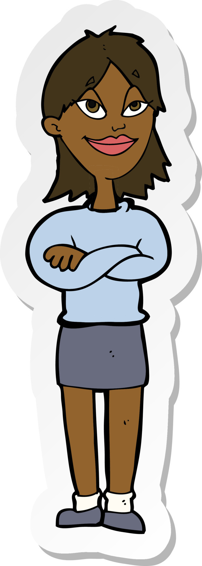 sticker of a cartoon proud woman 10749726 Vector Art at Vecteezy sticker of a cartoon proud woman 10749726 Vector Art at Vecteezy