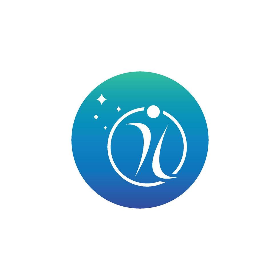 people star logo and symbol vector