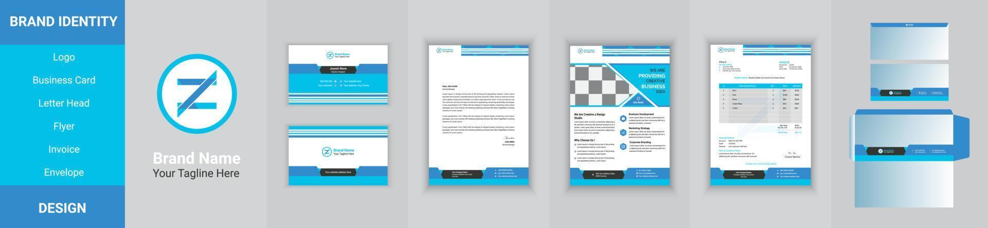Corporate Brand Identity Design vector