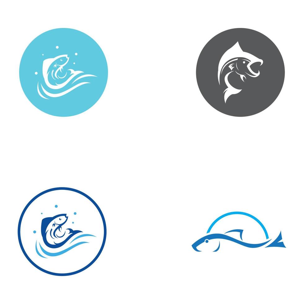 Fish logo, fishinghook, fish oil and seafood restaurant icon. With vector icon concept design illustration template