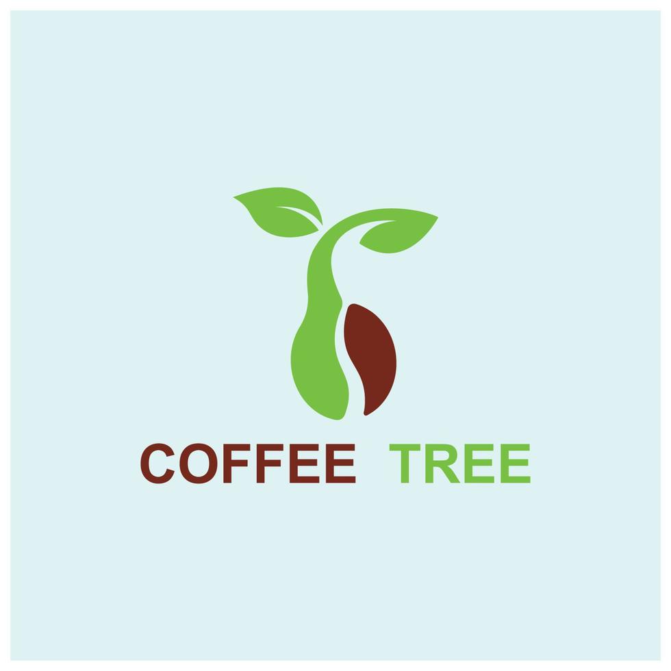 coffee bean icon vector illustration template