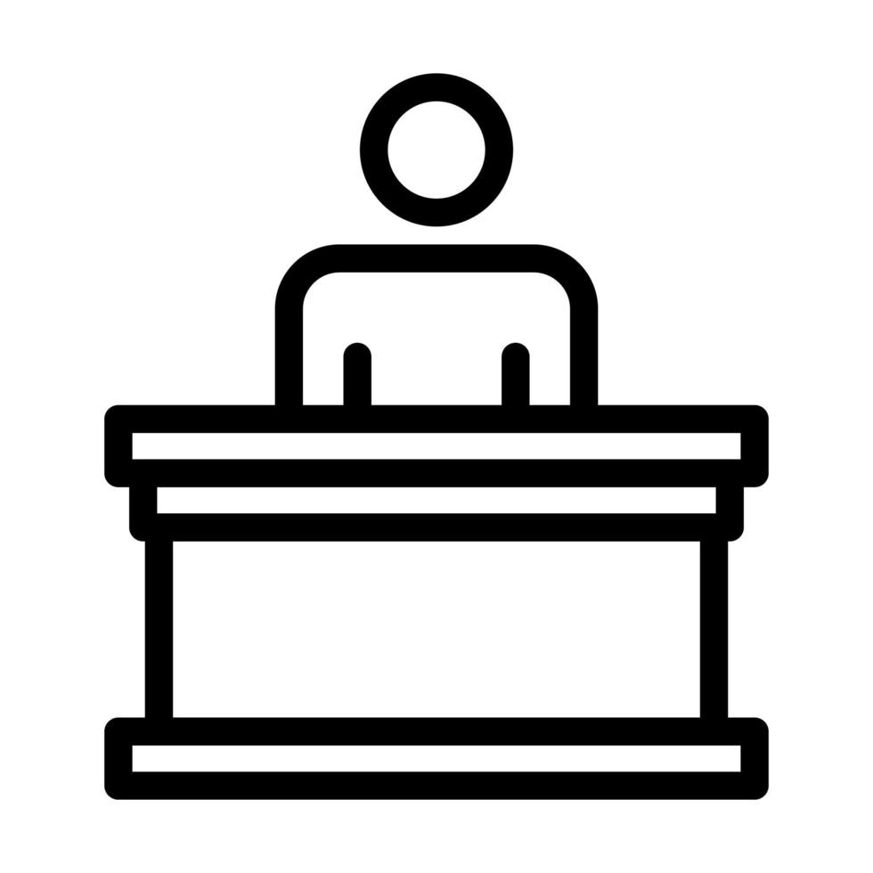 Panel of judges Icon Design vector