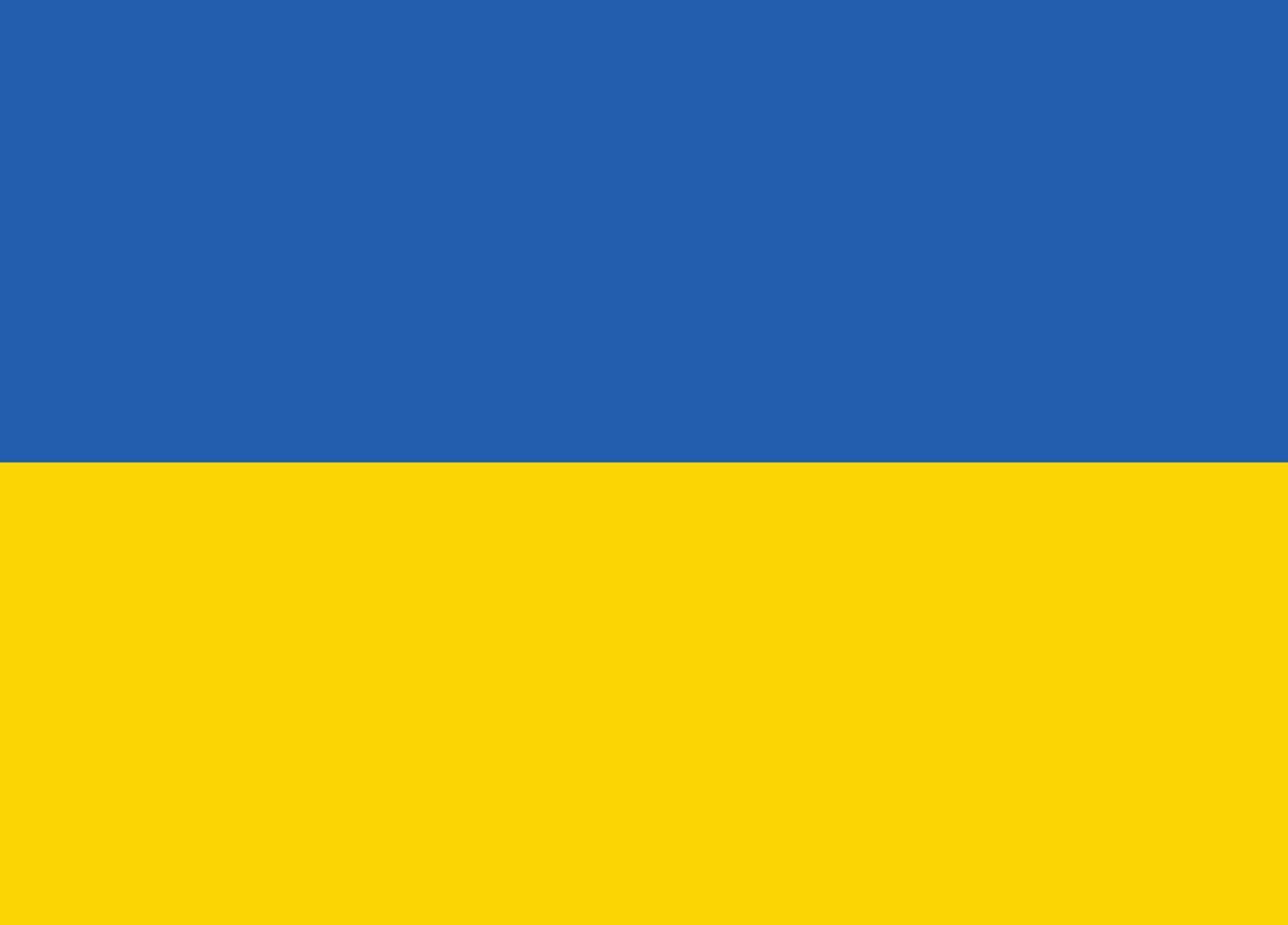 Flag of Ukraine on white background. The National Flag of Ukraine. flat style. vector