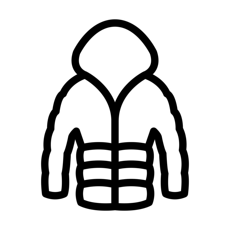 Puffer Coat Icon Design vector