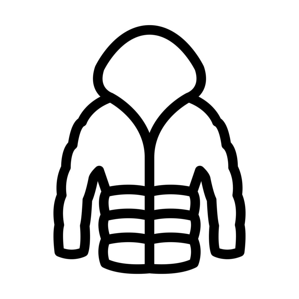 Puffer Coat Icon Design vector