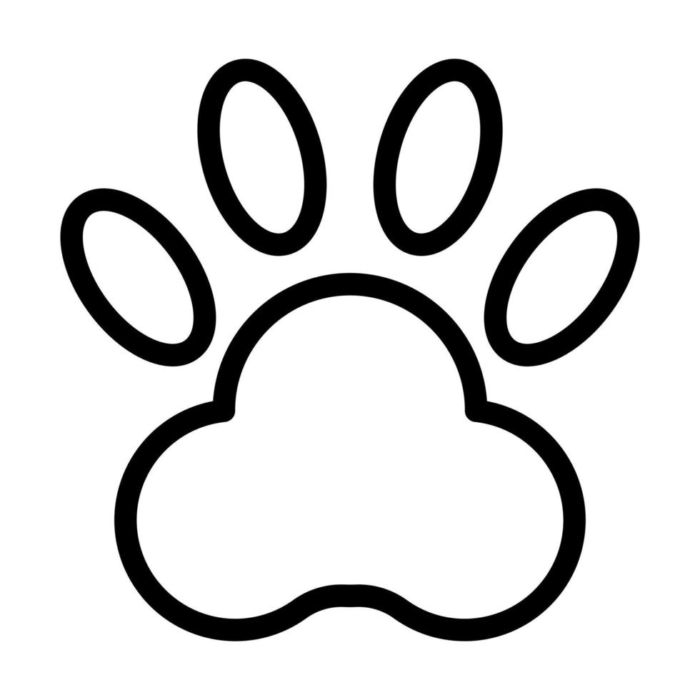 Pawprint Icon Design vector