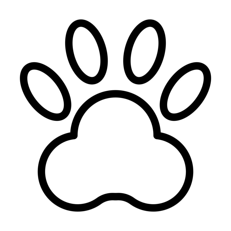 Pawprint Icon Design vector
