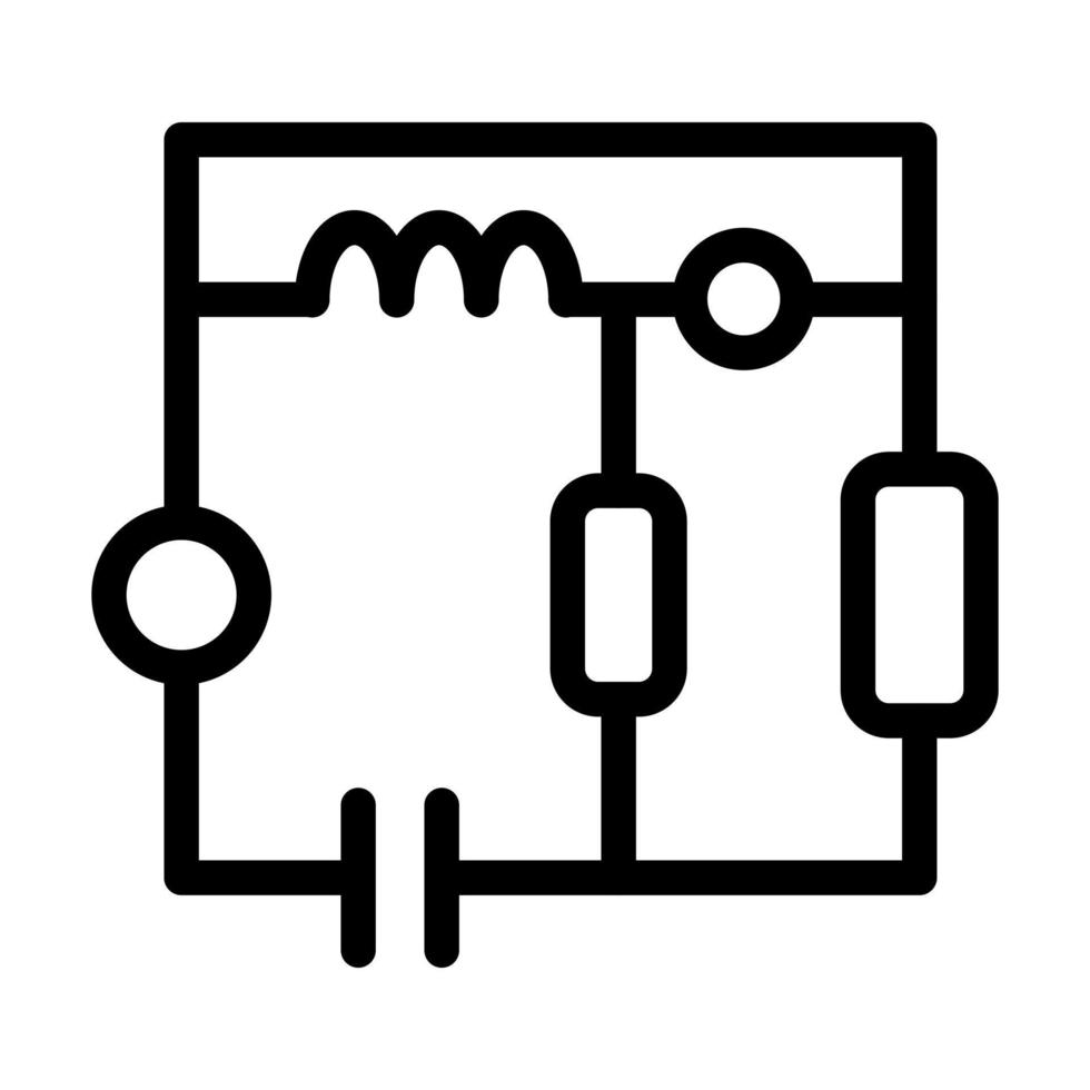 Electronic Circuit Icon Design vector
