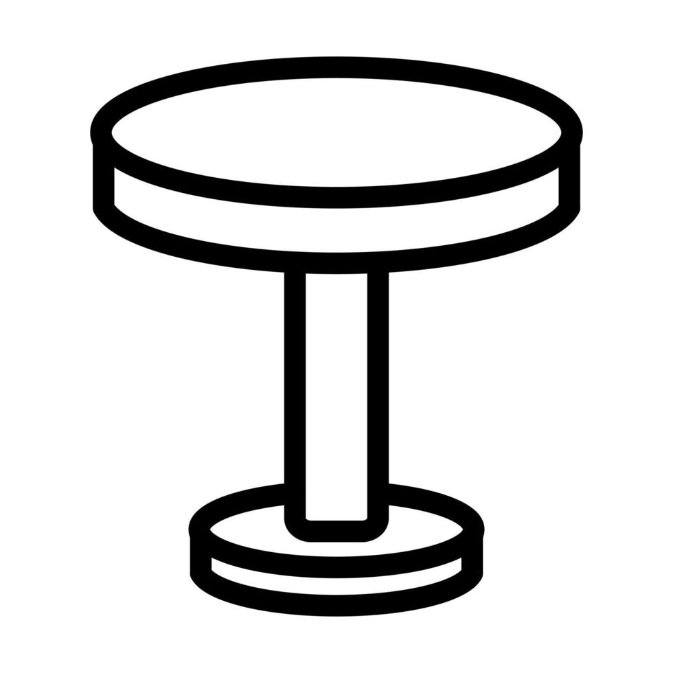 Round Table Icon Design vector