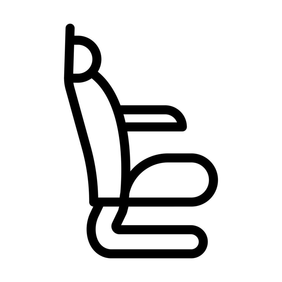 diseño de icono de asiento de piloto vector