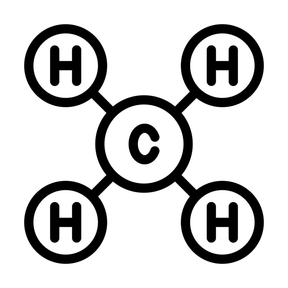 Methane Icon Design vector