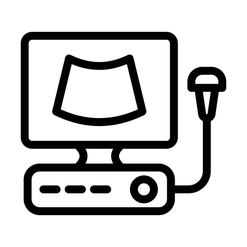 Ultrasound Icon Design vector