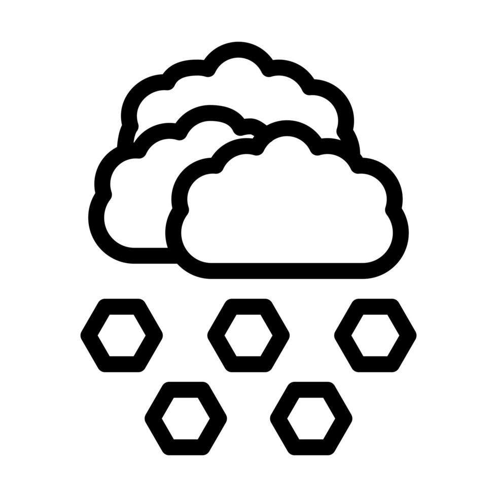 diseño de icono de granizo vector