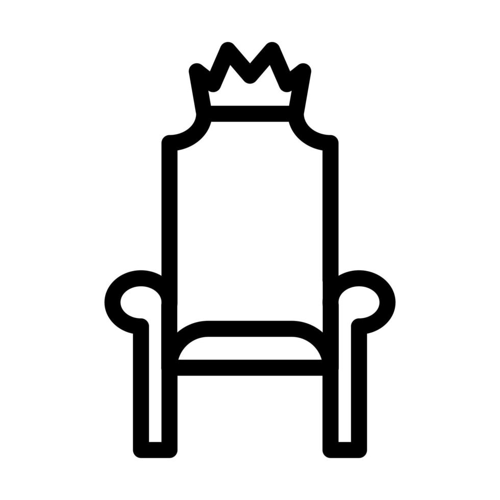 diseño de icono de trono vector