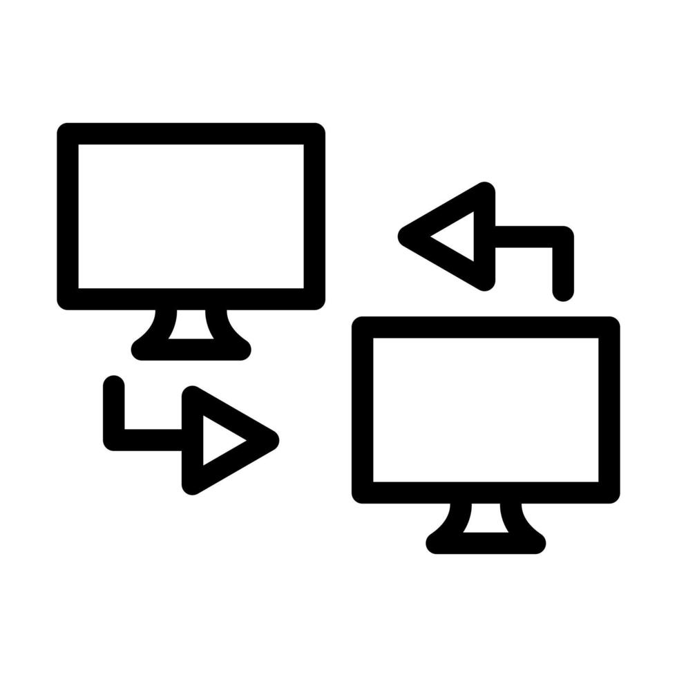 Remote Access Icon Design vector