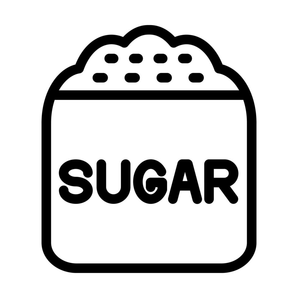 diseño de icono de bolsa de azúcar vector