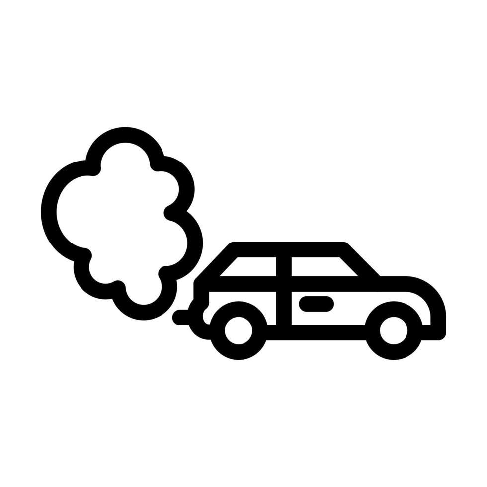 Car Pollution Icon Design vector