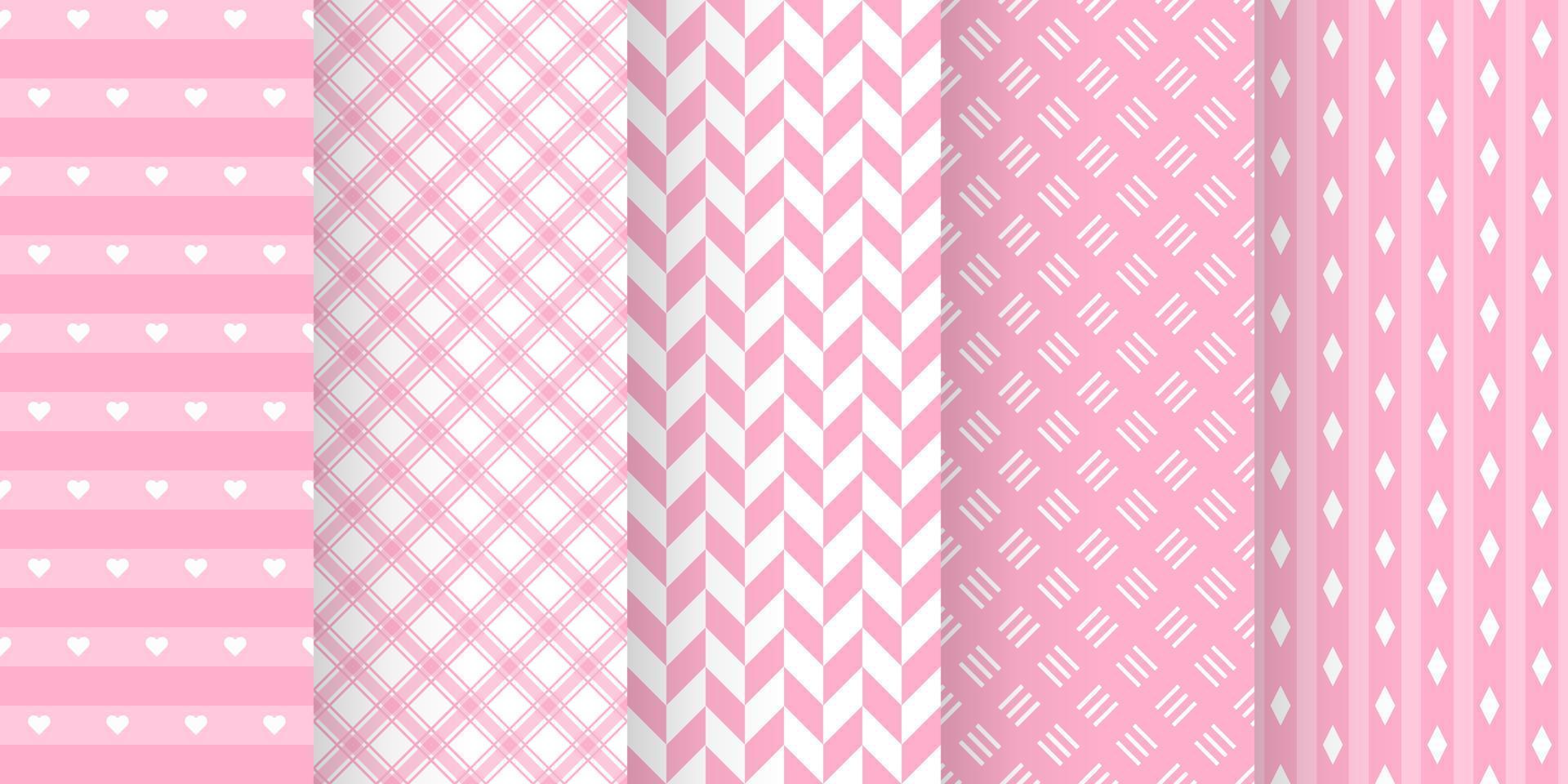 Set of baby shower seamless pattern in pastel color. baby party invitation background templates. scrapbook pattern vector