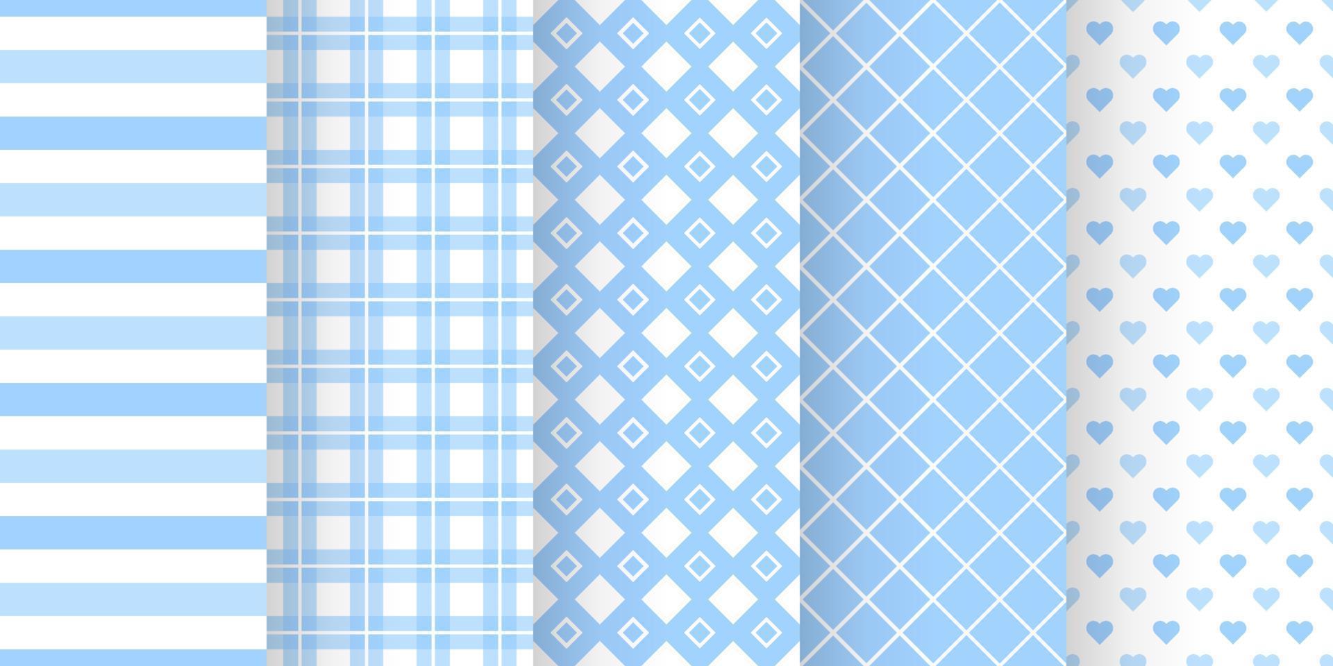 Set of baby shower seamless pattern in pastel color. baby party invitation background templates. scrapbook pattern vector