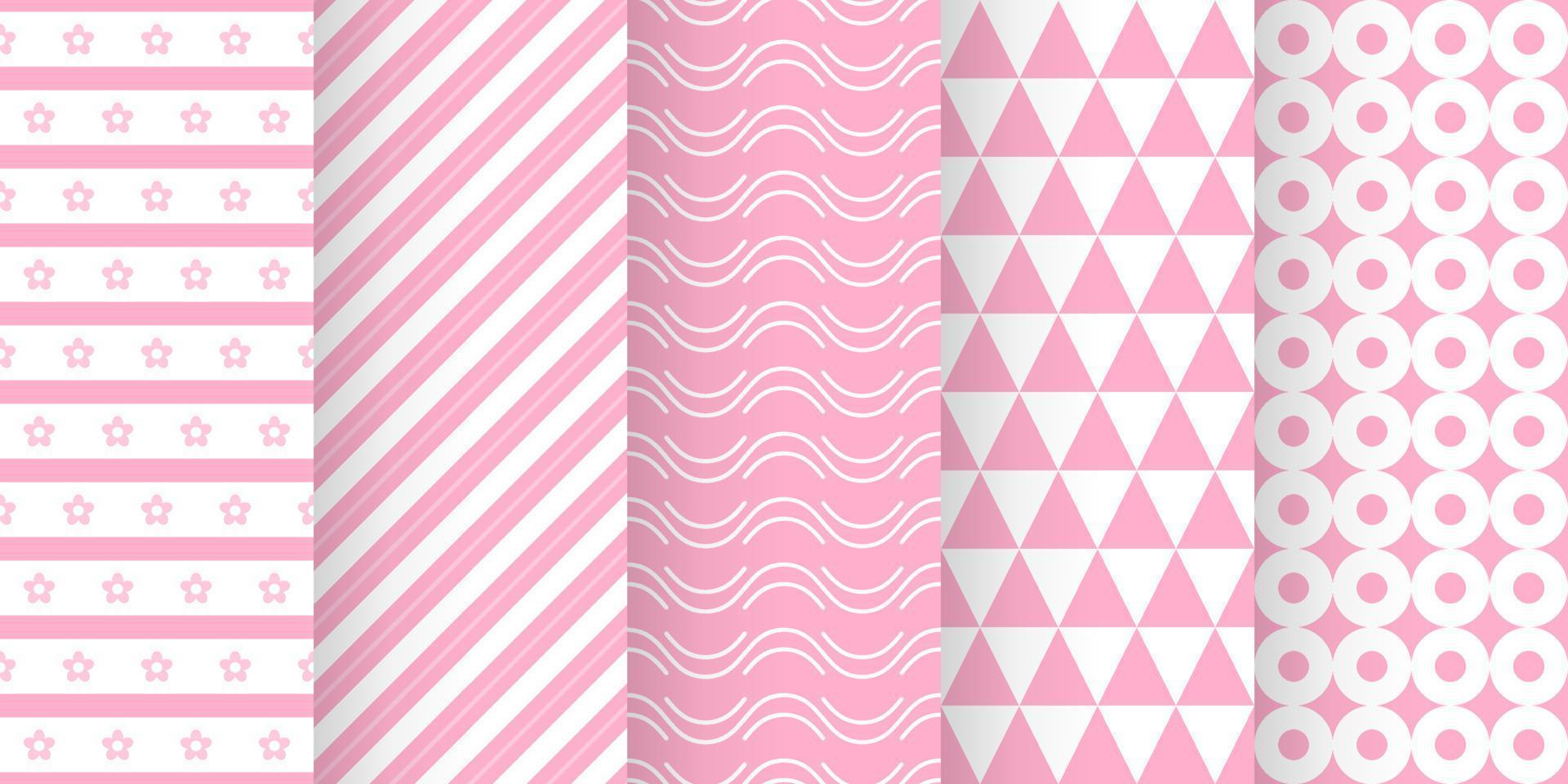 Set of baby shower seamless pattern in pastel color. baby party invitation background templates. scrapbook pattern vector