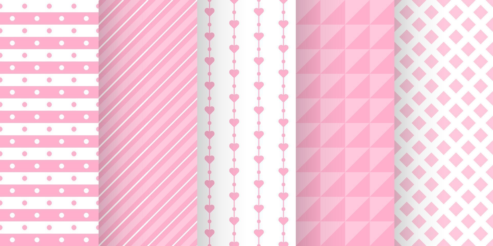 Set of baby shower seamless pattern in pastel color. baby party invitation background templates. scrapbook pattern vector