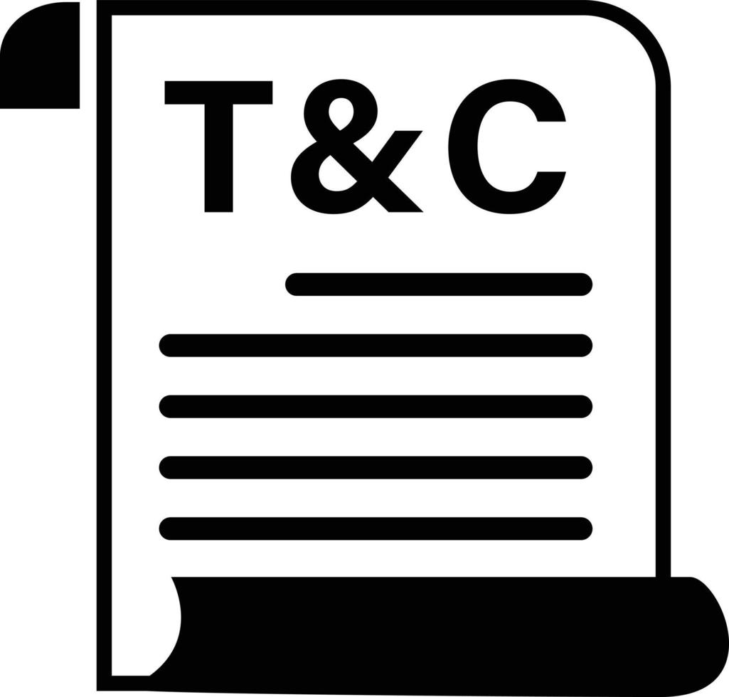 terms and conditions icon on white background. terms sign. terms and conditions symbol. flat style. vector