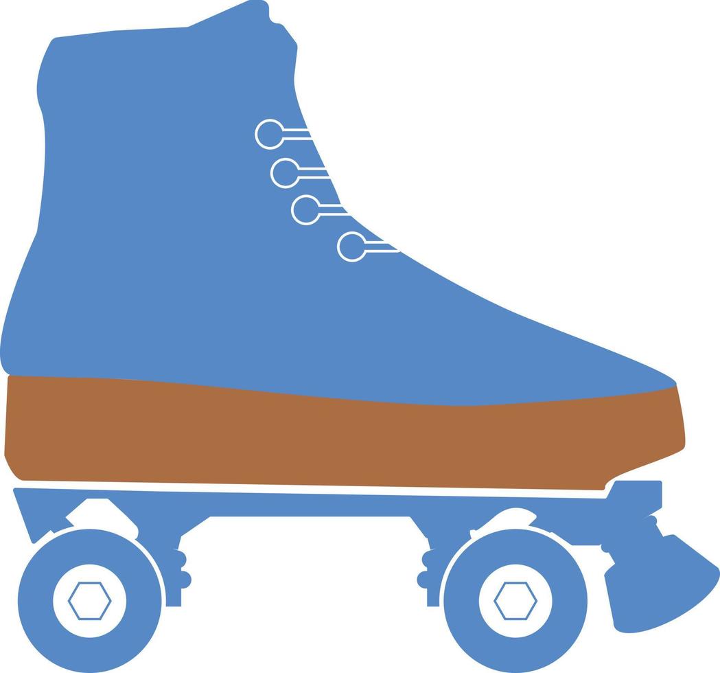 roller skate icon on white background. roller skate cartoon sign. flat style. vector