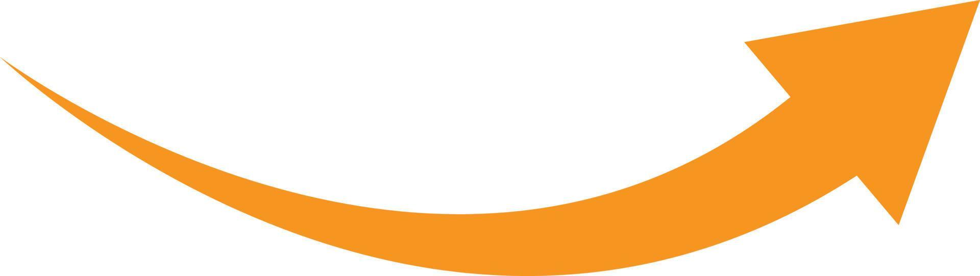 orange arrow icon on white background. flat style. arrow icon for your