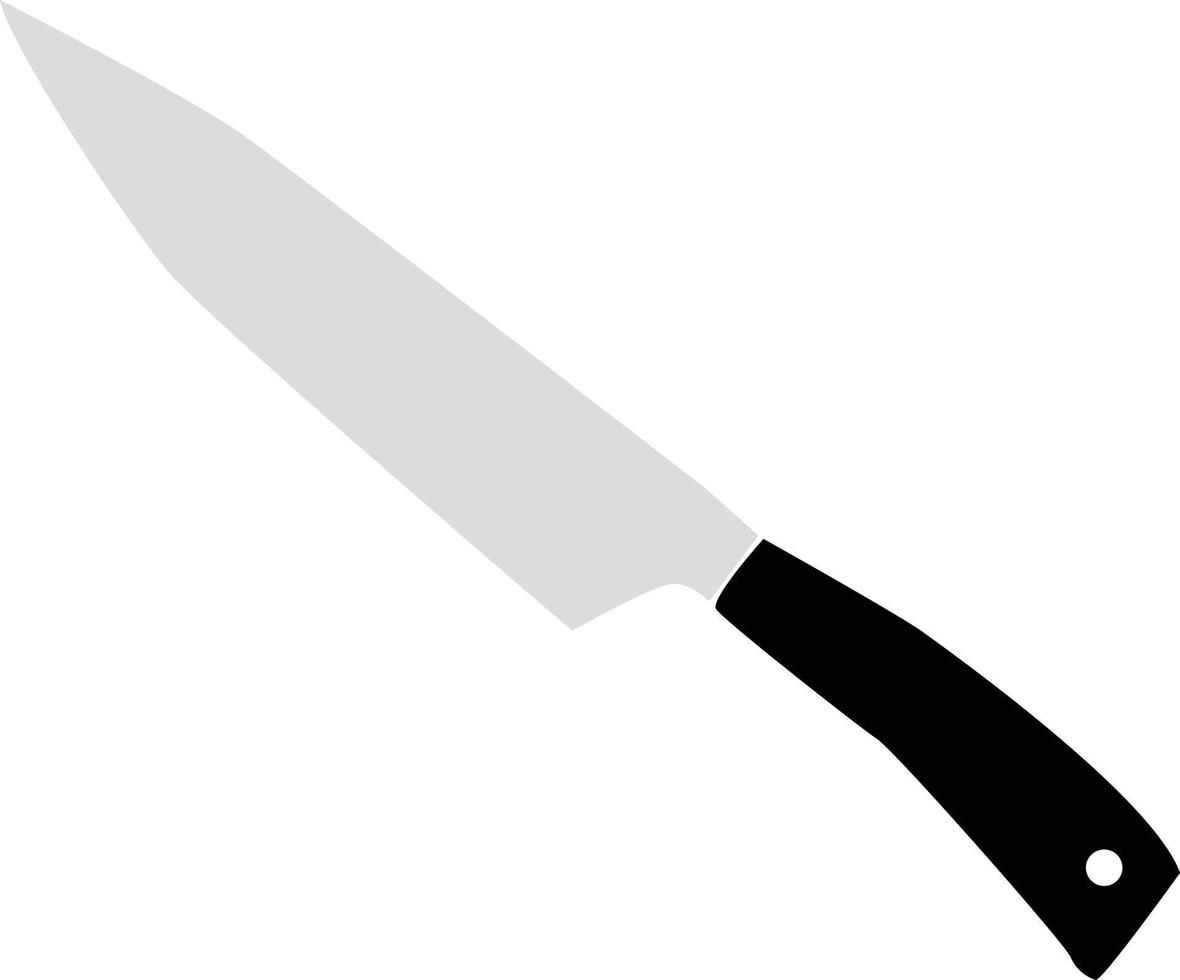 Kitchen knife icon on white background. knife sign. chef's kitchen knife symbol. flat style. vector