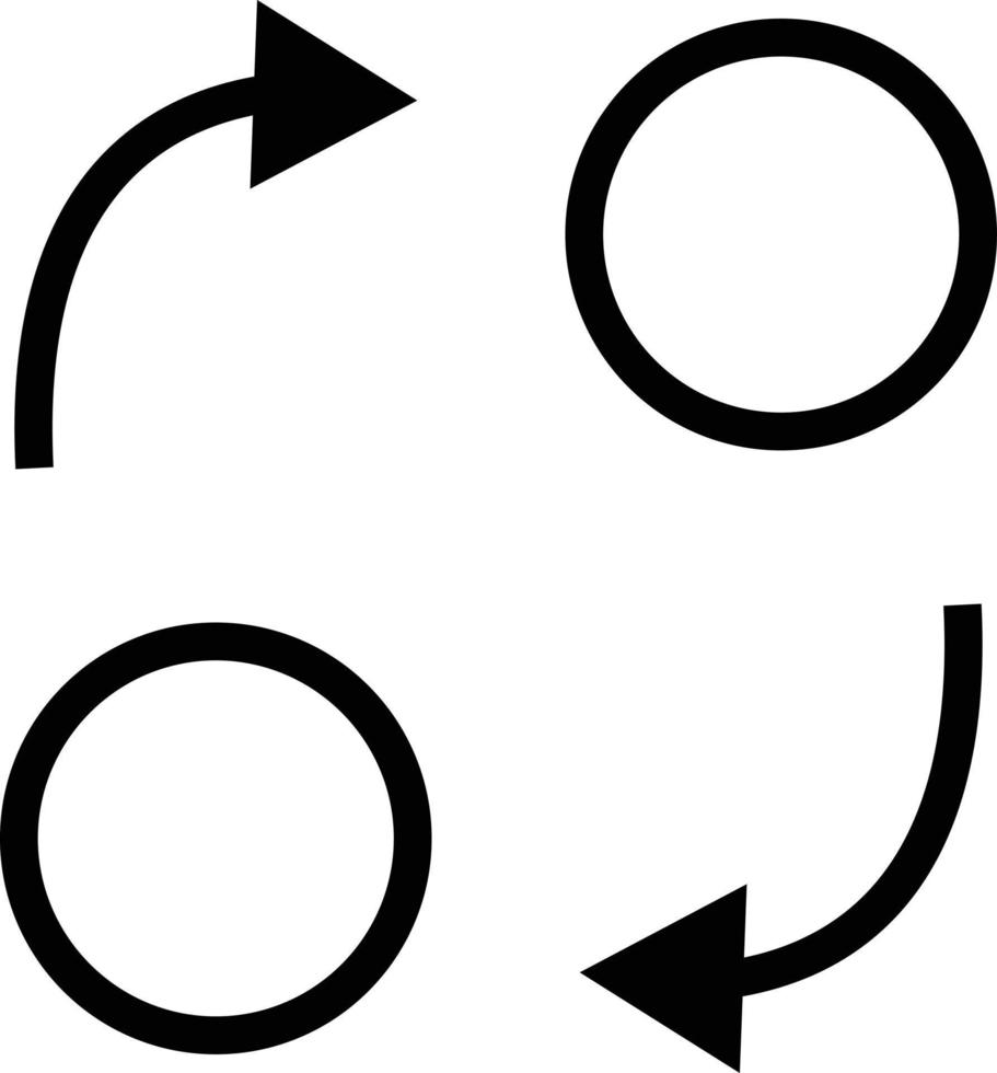 Change icon on white background. Transfer sign. flat style. vector