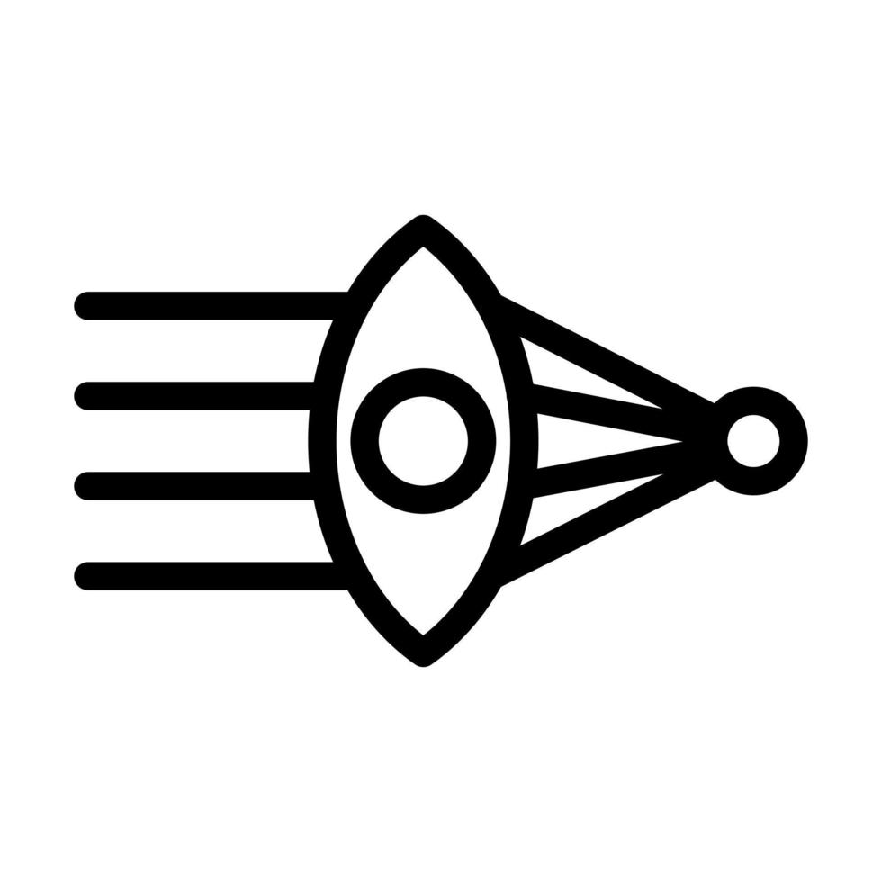 Optics Icon Design vector