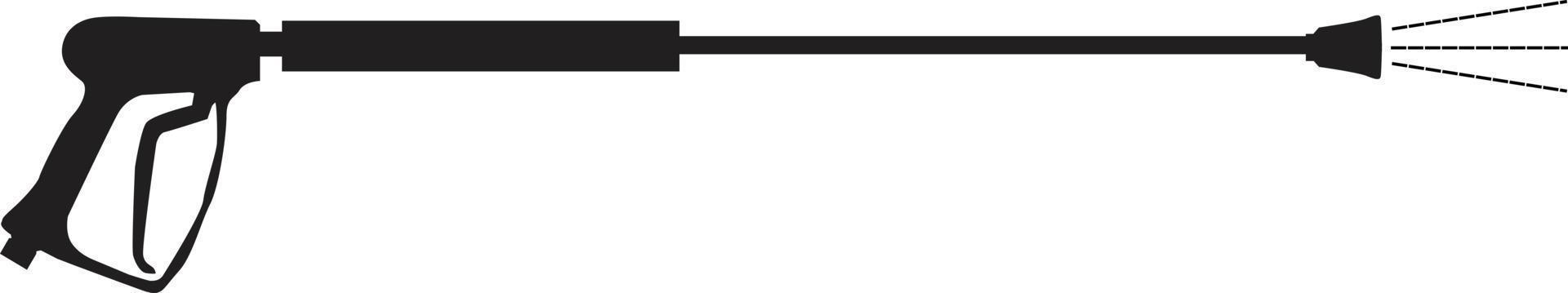 Pressure washing gun icon on white background. Cleaning sing. Pressure washing logo. flat style. vector