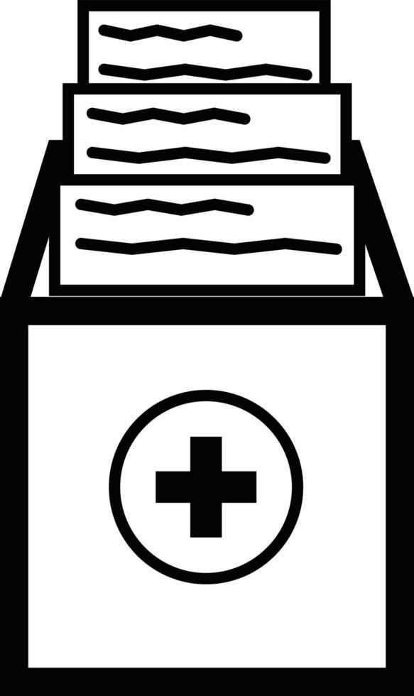 icono de solicitud de cita médica sobre fondo blanco. signo de solicitud de horario de cita médica. estilo plano vector