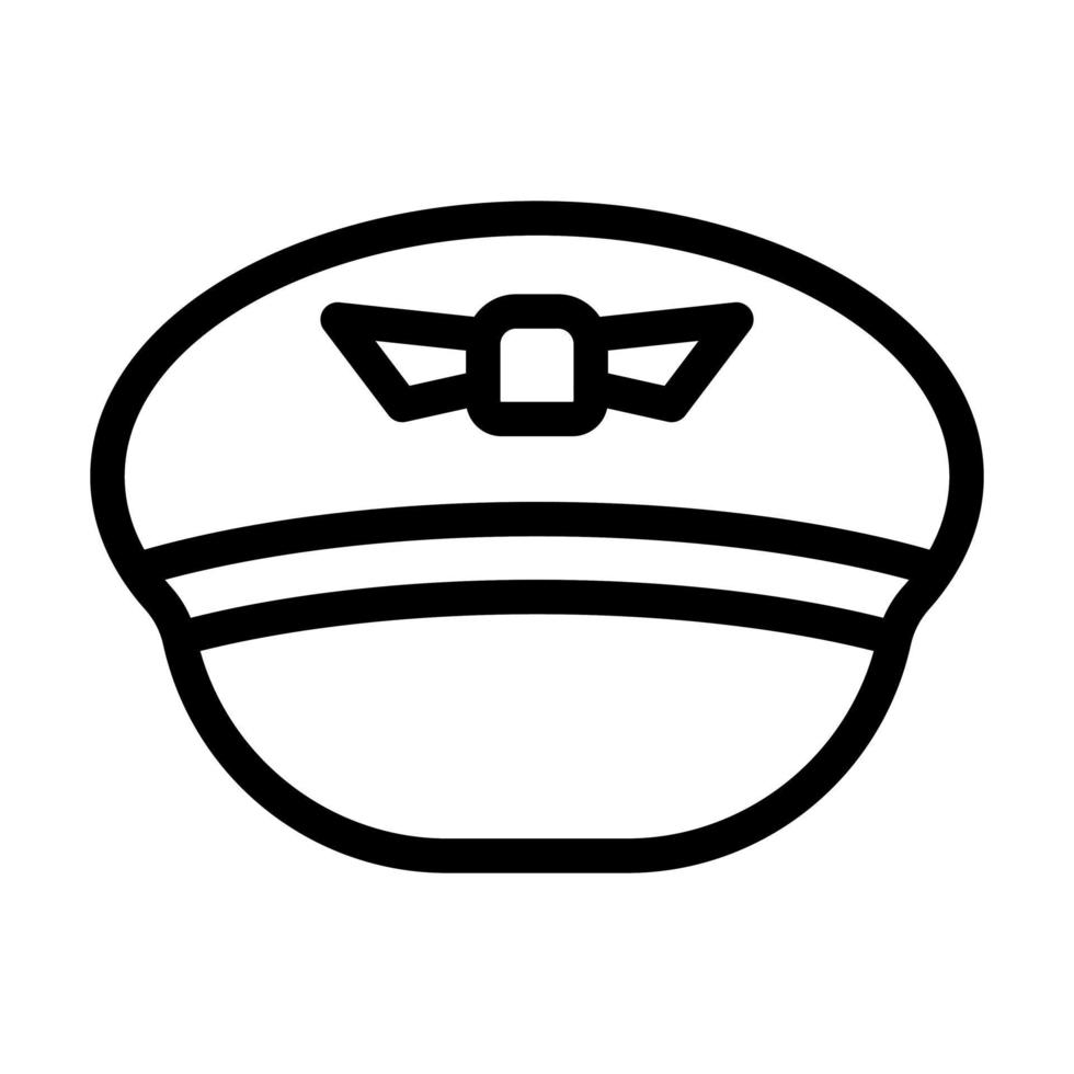 Pilot Hat Icon Design vector