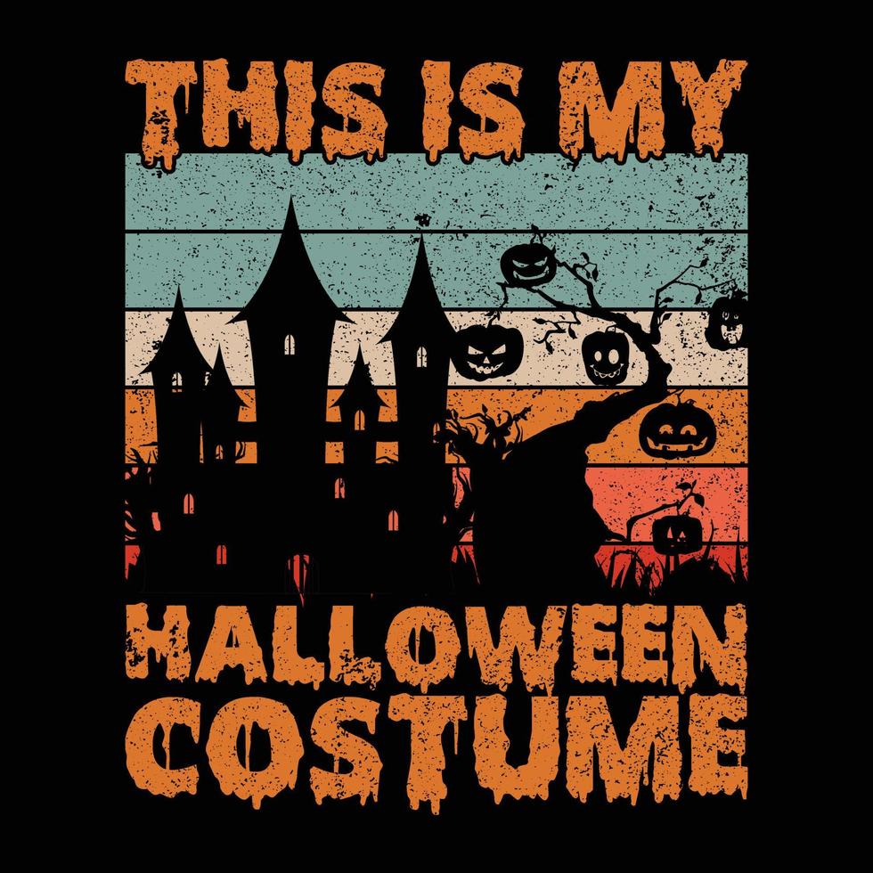Halloween T-shirt design vector
