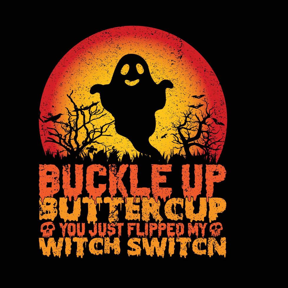 Halloween T-shirt design vector