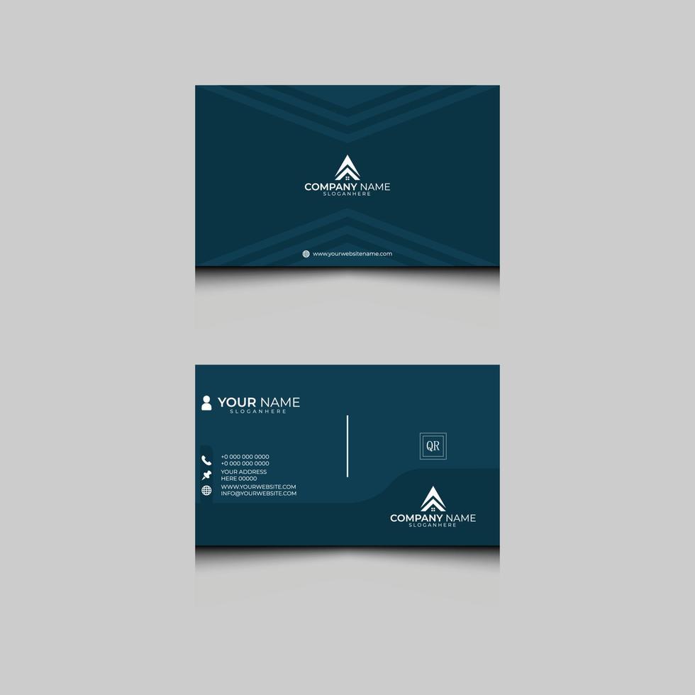 Modern Business Card -Creative And Clean Business Card Template Corporate. vector