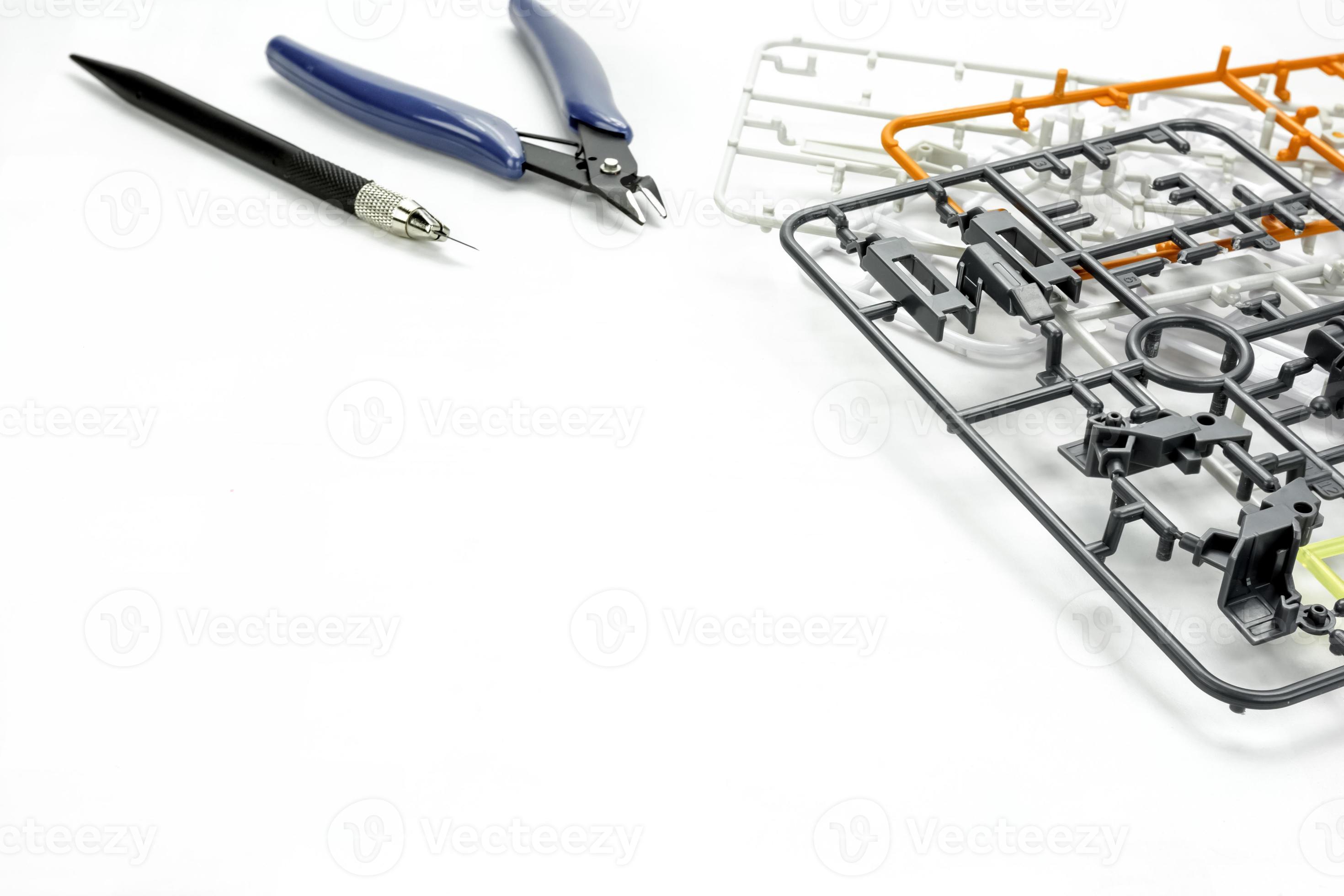 part of plastic model kit on background,injection moulding of toy