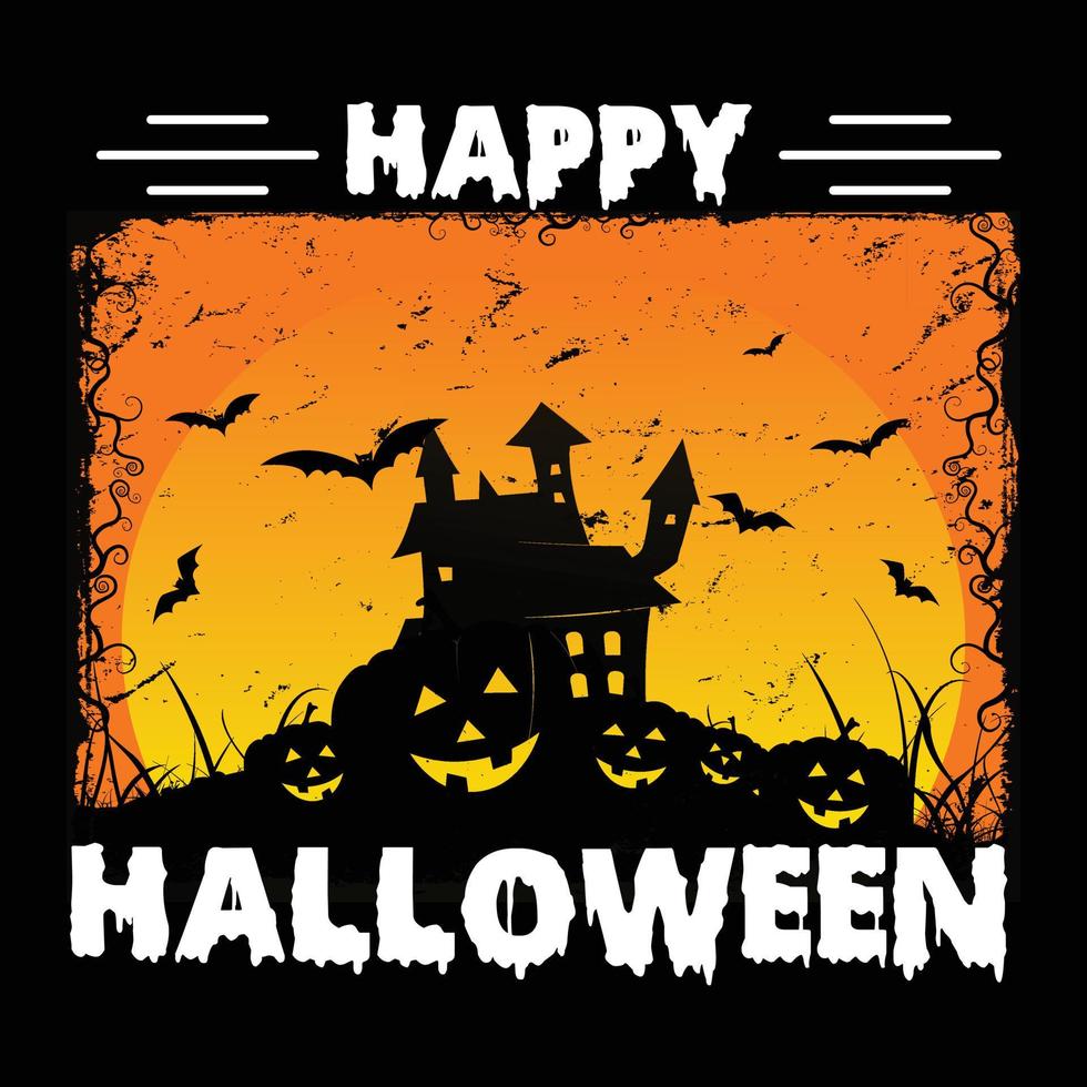 Halloween T-shirt vector