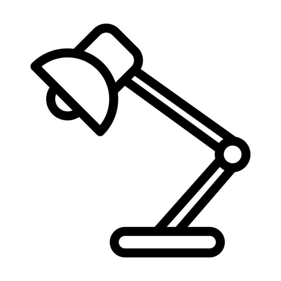 Desk Lamp Icon Design vector