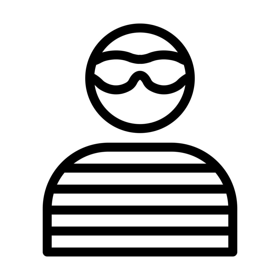 Criminal Icon Design vector