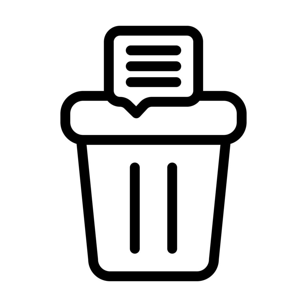 Delete Message Icon Design 10752246 Vector Art at Vecteezy