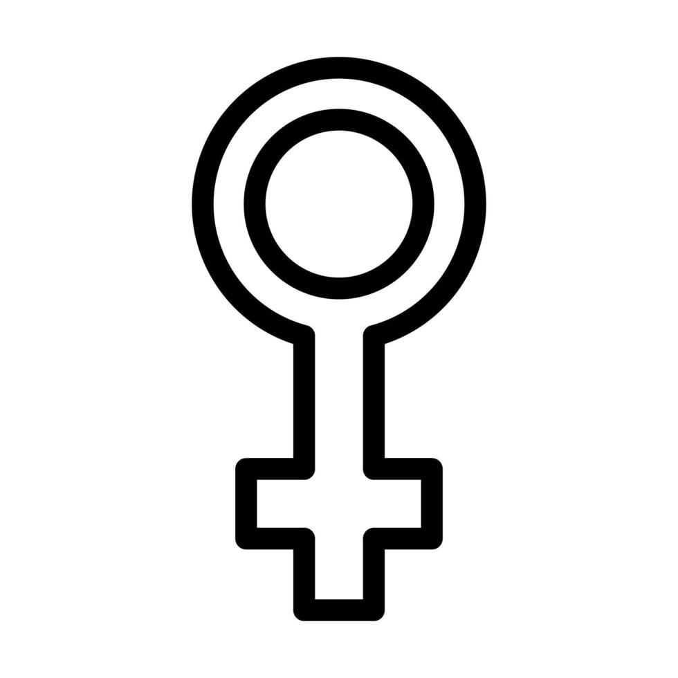 diseño de icono de símbolo femenino vector