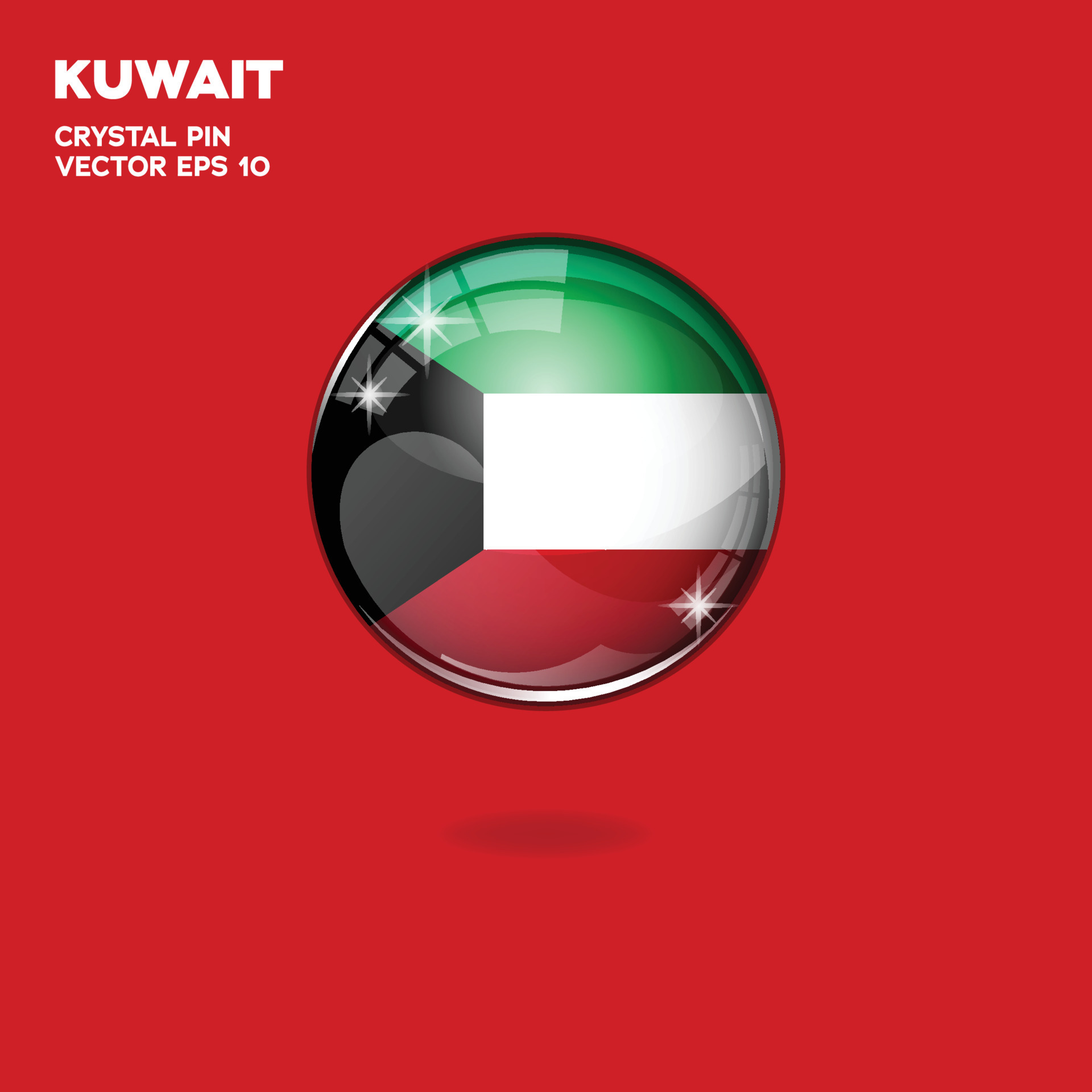 Kuwait Flag 3D Buttons 10752312 Vector Art at Vecteezy